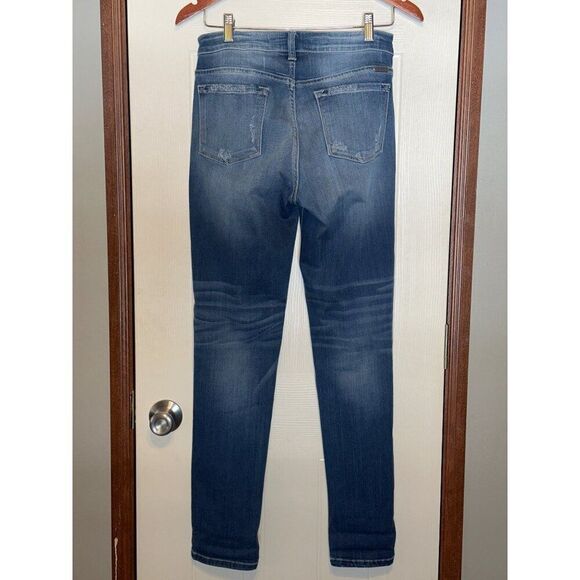 KANCAN HI-RISE ANKLE SKINNY DISTRESSD JEANS KC8342MSize 28 - Picture 5 of 14